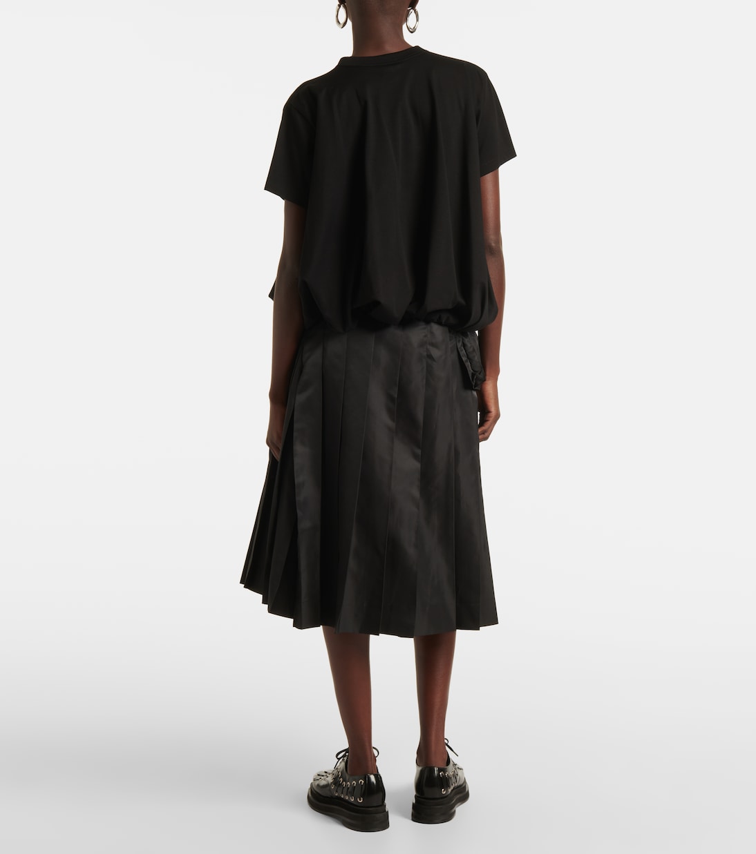 Top plisado de algodón | Noir Kei Ninomiya