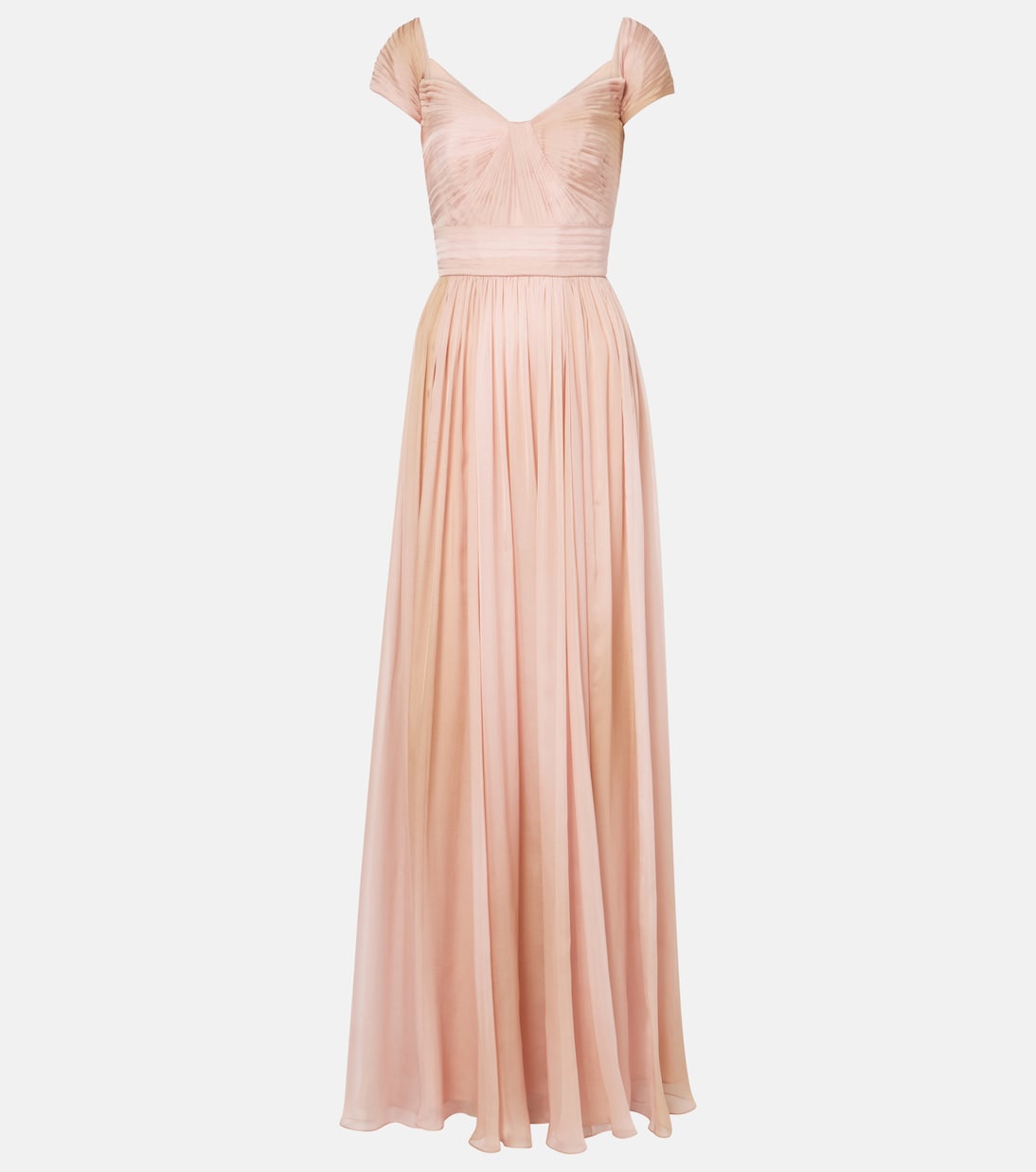 Abito lungo in chiffon di seta | Elie Saab