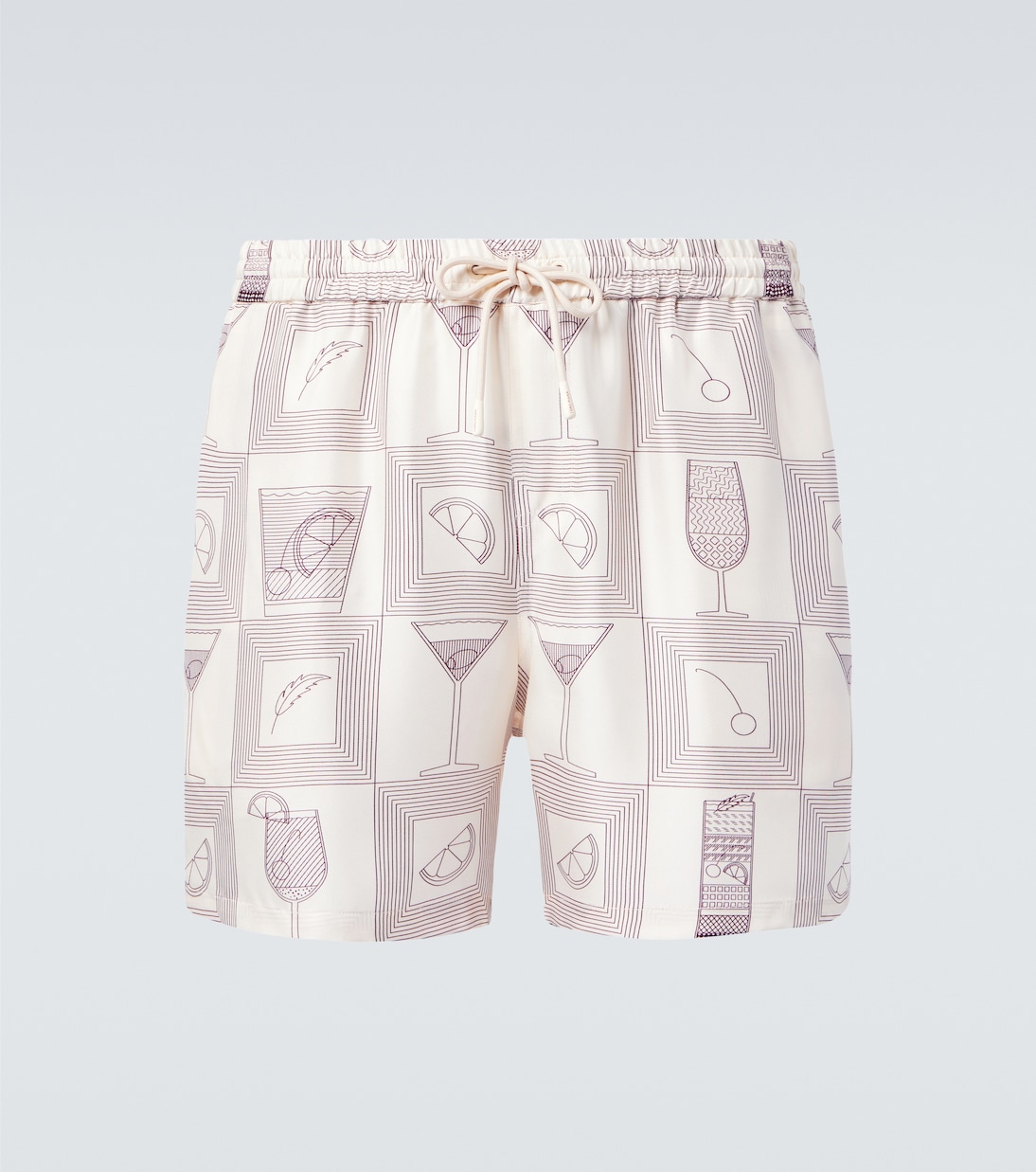 Bay printed silk twill shorts | Loro Piana