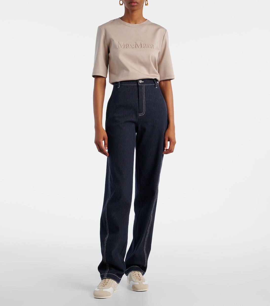 Jeans rectos Zibello de tiro alto | Max Mara