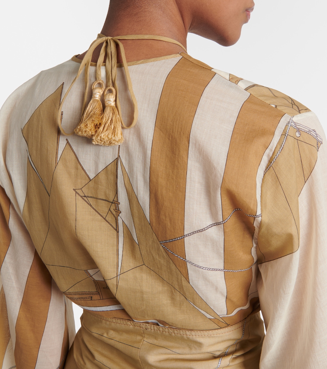 Aqua Cruiser cotton voile kaftan | Johanna Ortiz
