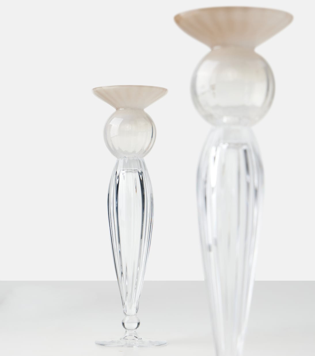 Set de 2 portavelas de cristal de Murano | Brunello Cucinelli