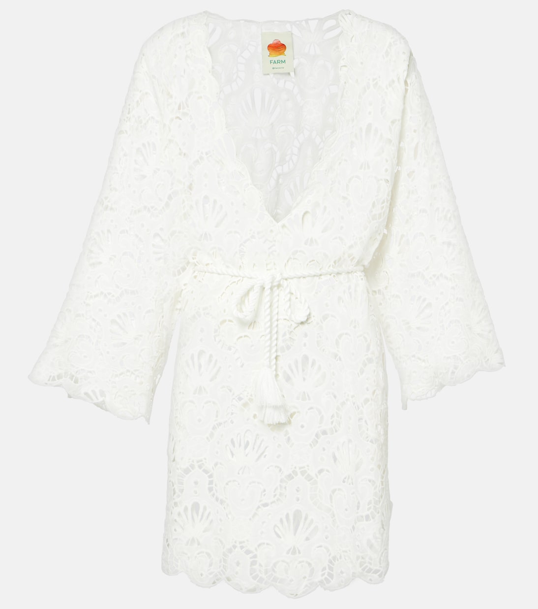 Vestido de playa Seashell de bordado inglés | Farm Rio