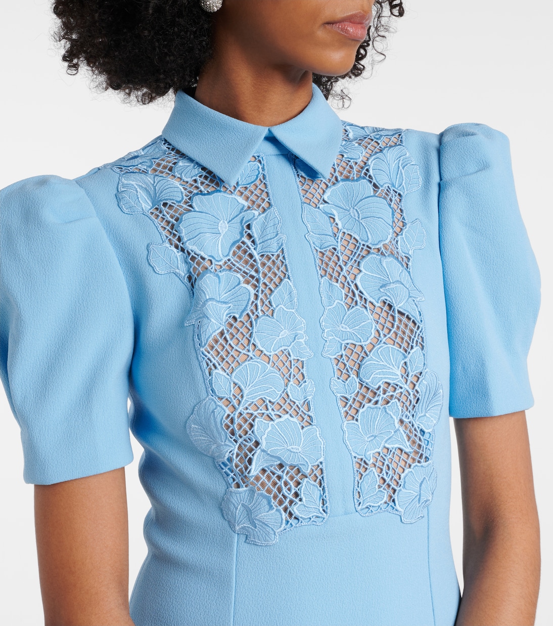 Minikleid Skye aus Crêpe mit Spitze | Rebecca Vallance