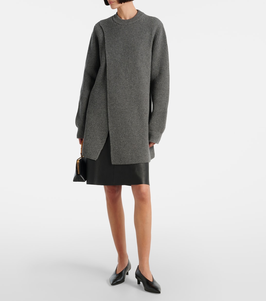 Pulloverkleid aus Rippstrick | Jil Sander