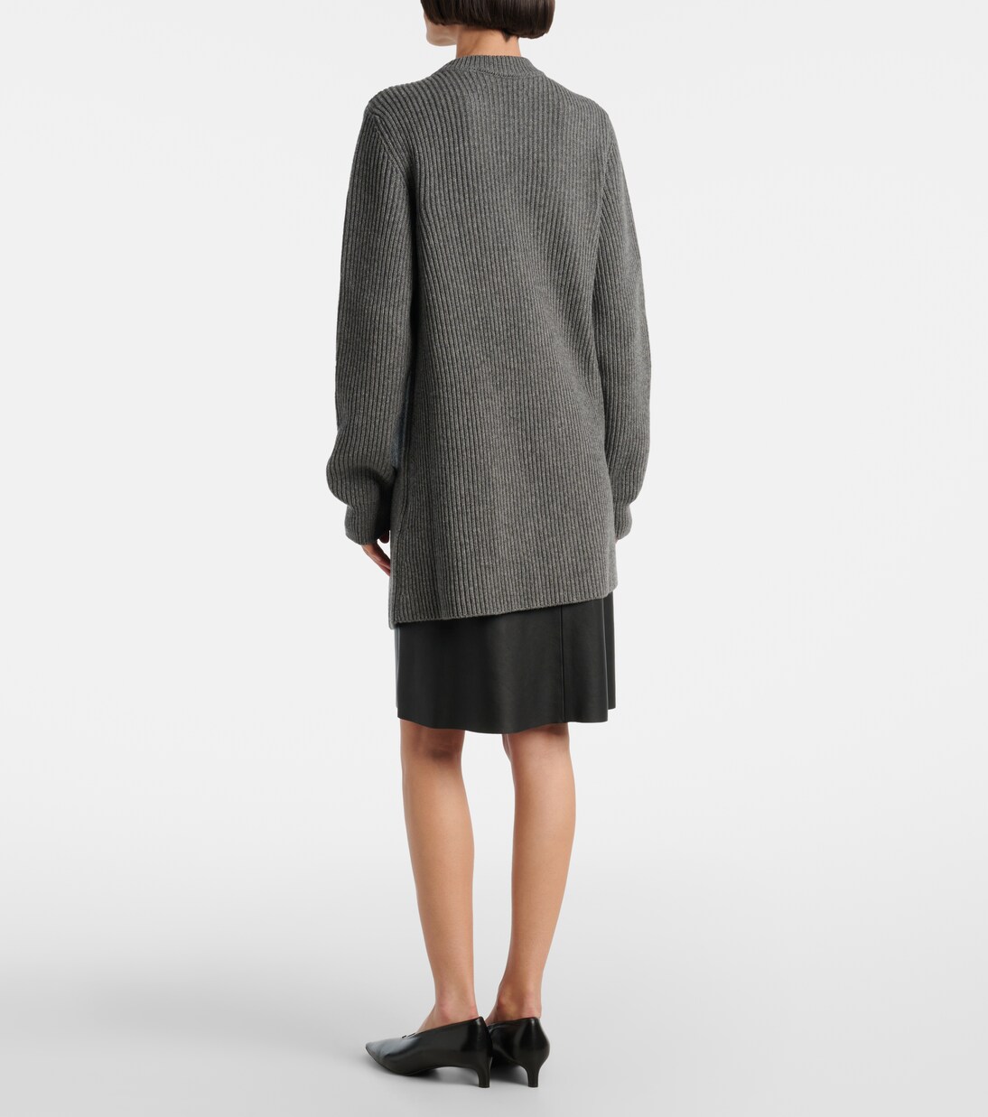 Pulloverkleid aus Rippstrick | Jil Sander