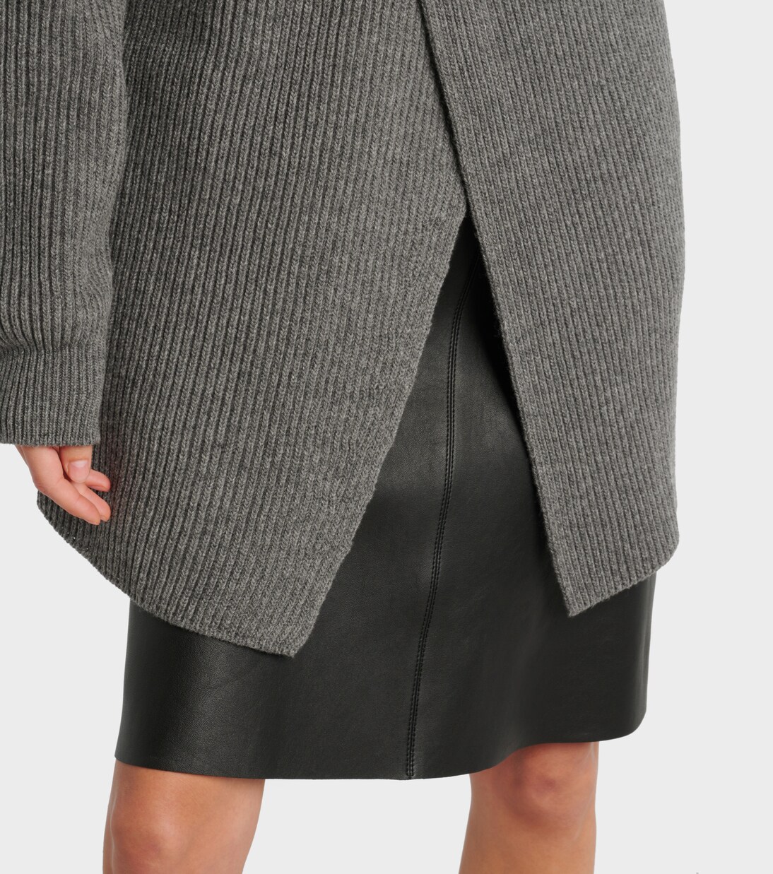 Pulloverkleid aus Rippstrick | Jil Sander