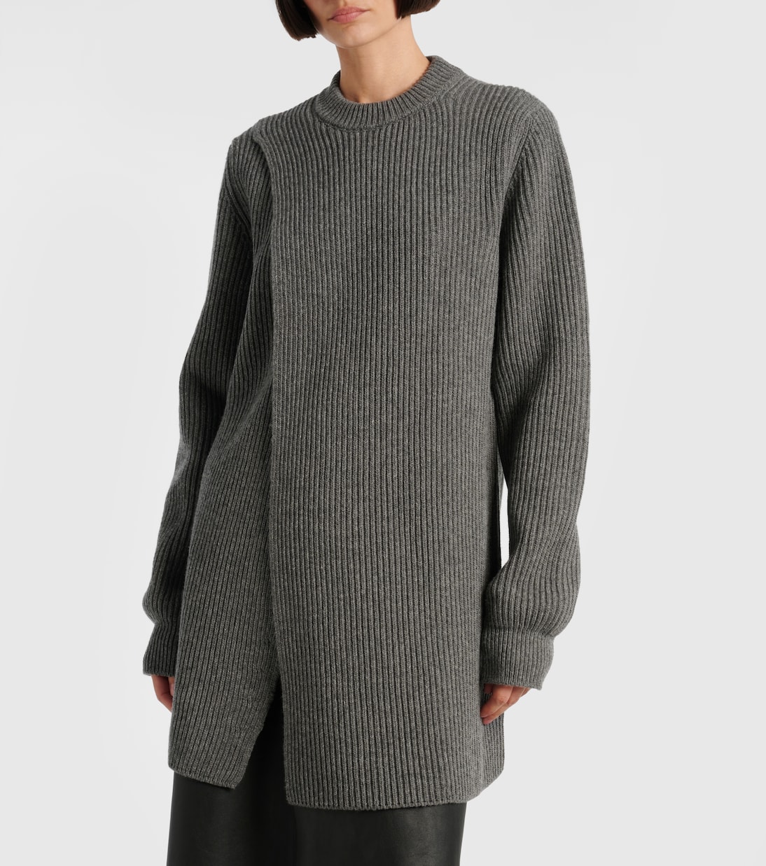 Pulloverkleid aus Rippstrick | Jil Sander