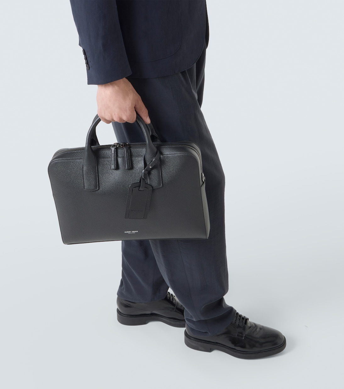 Leather briefcase | Giorgio Armani