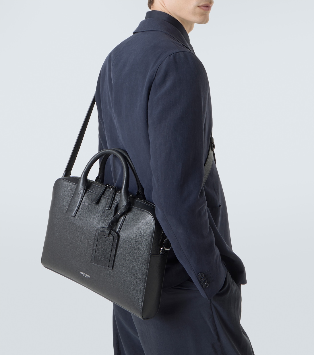 Leather briefcase | Giorgio Armani