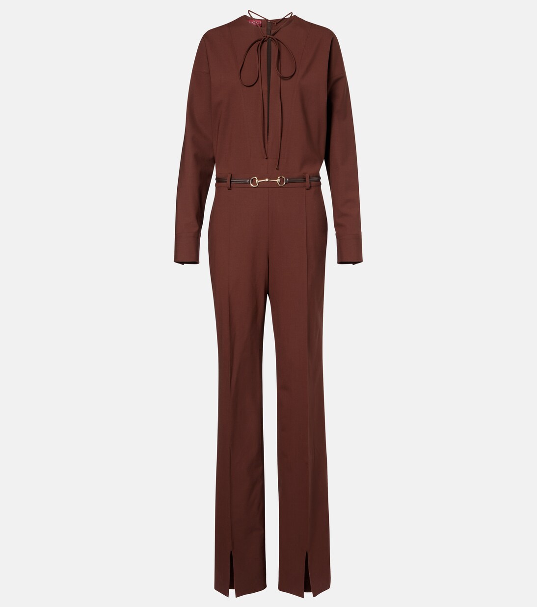 Horsebit wool-blend jumpsuit | Gucci