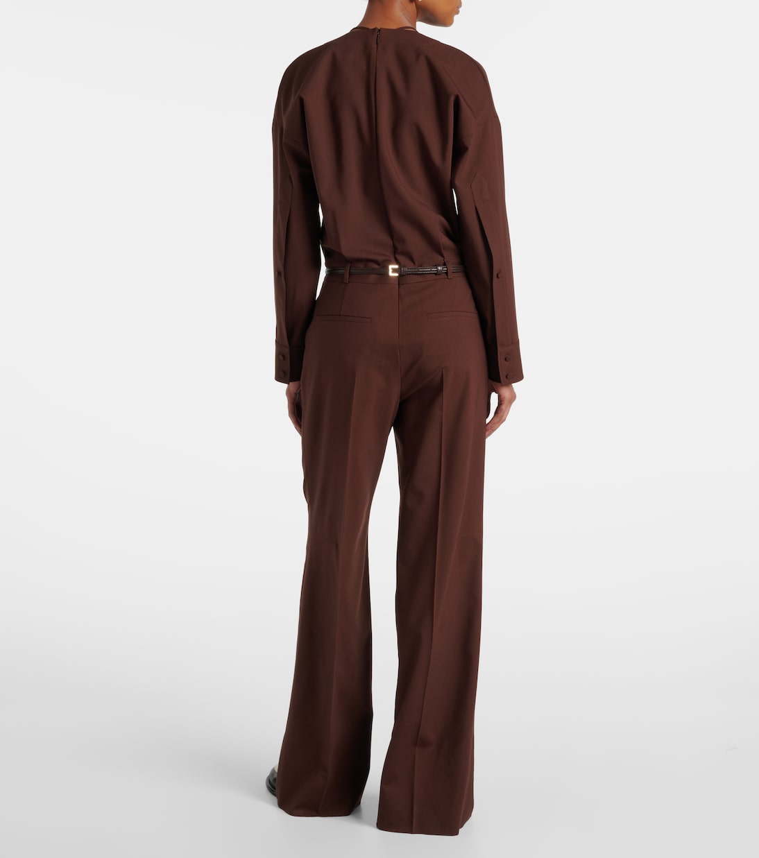 Horsebit wool-blend jumpsuit | Gucci