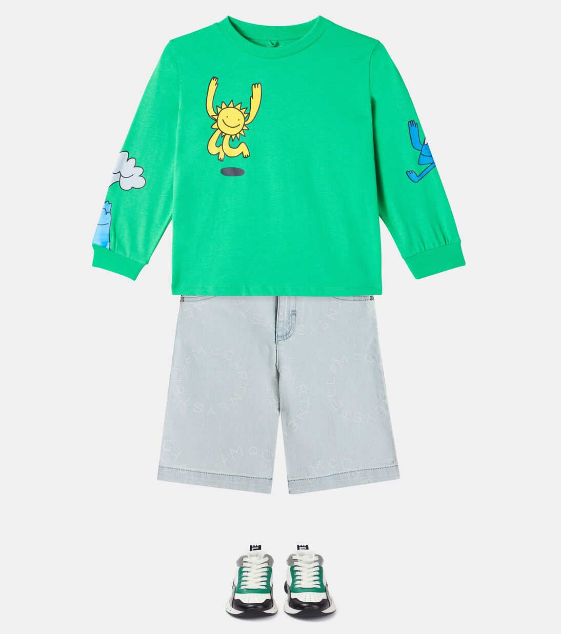 Sweat-shirt imprimé en coton | Stella McCartney Kids
