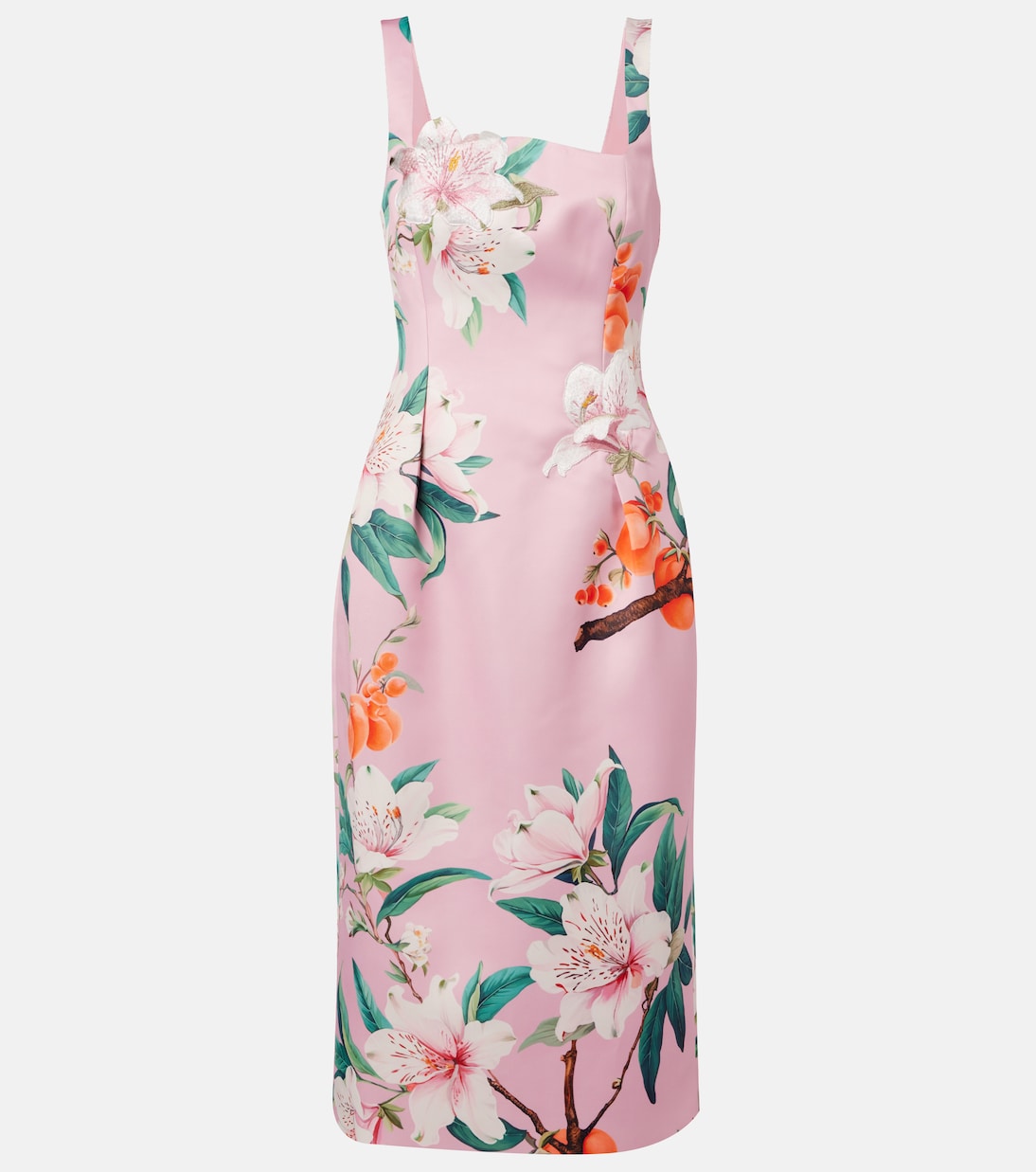 Abito midi Larissa in raso | Leo Lin