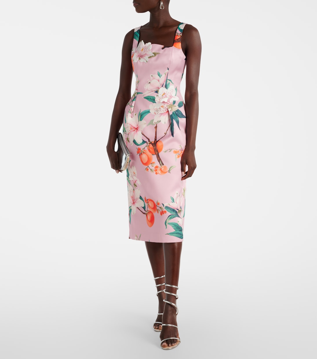 Abito midi Larissa in raso | Leo Lin