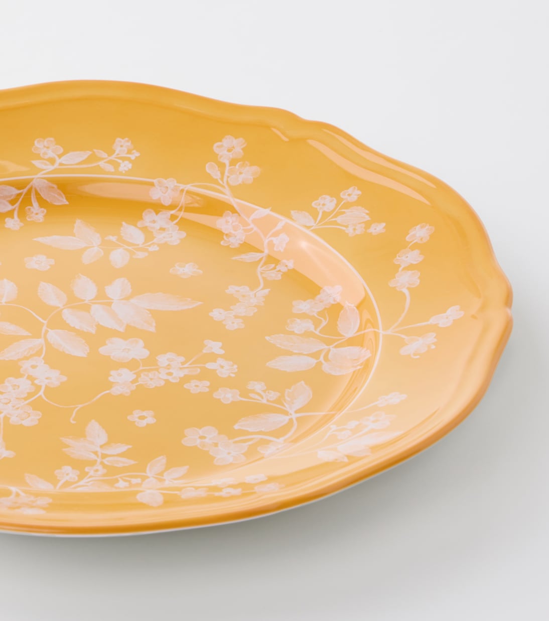 Plato llano de porcelana floral por Ginori 1735 | Cabana