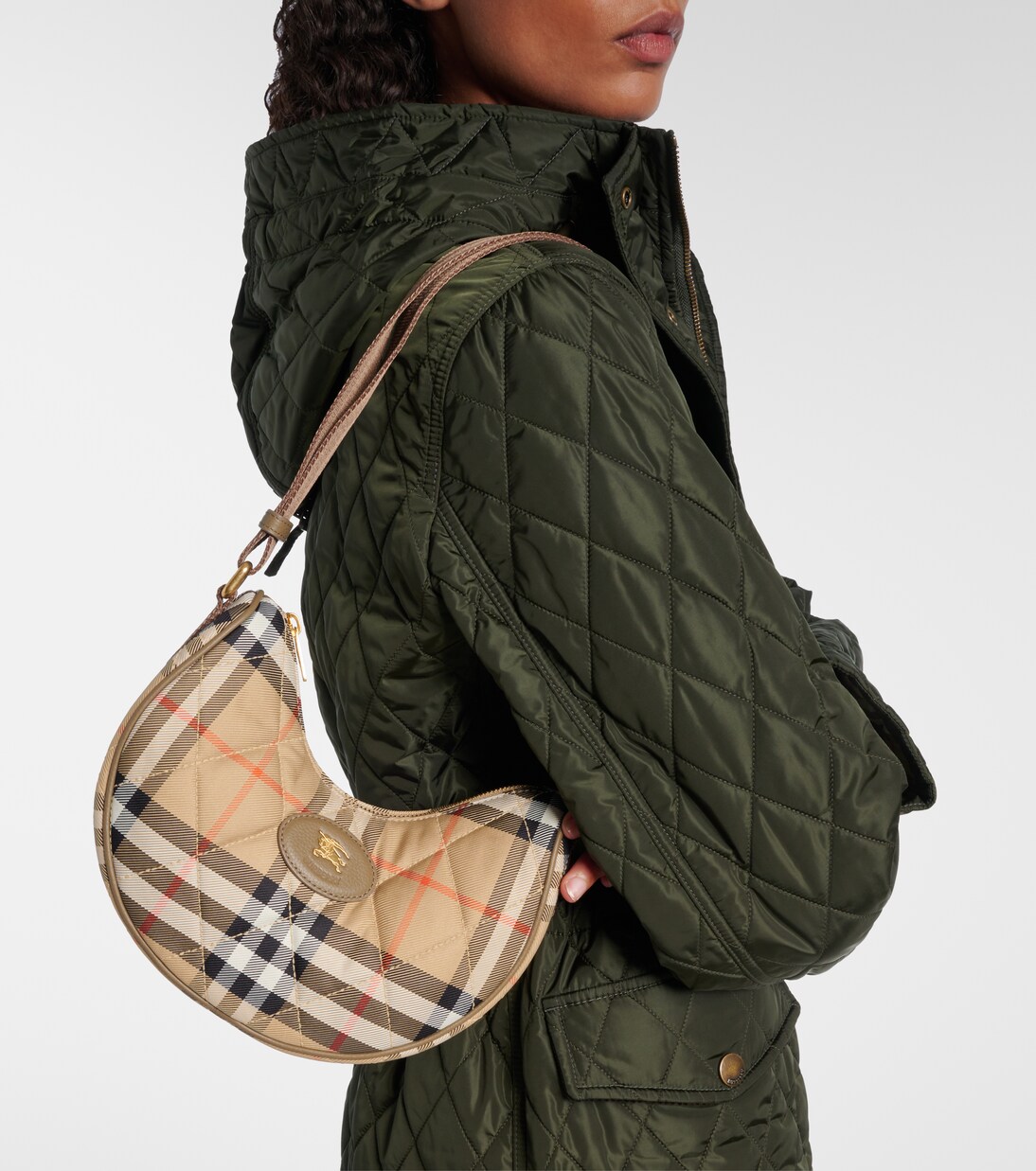 Horseshoe Small Check crossbody bag | Burberry