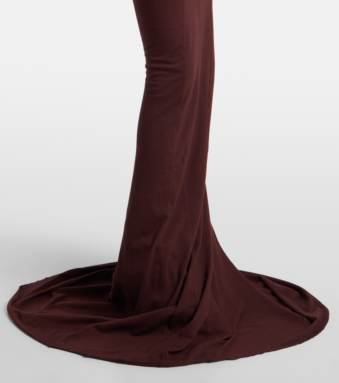 Vestido largo DRKSHDW Simple Edfu de jersey de algodón | Rick Owens