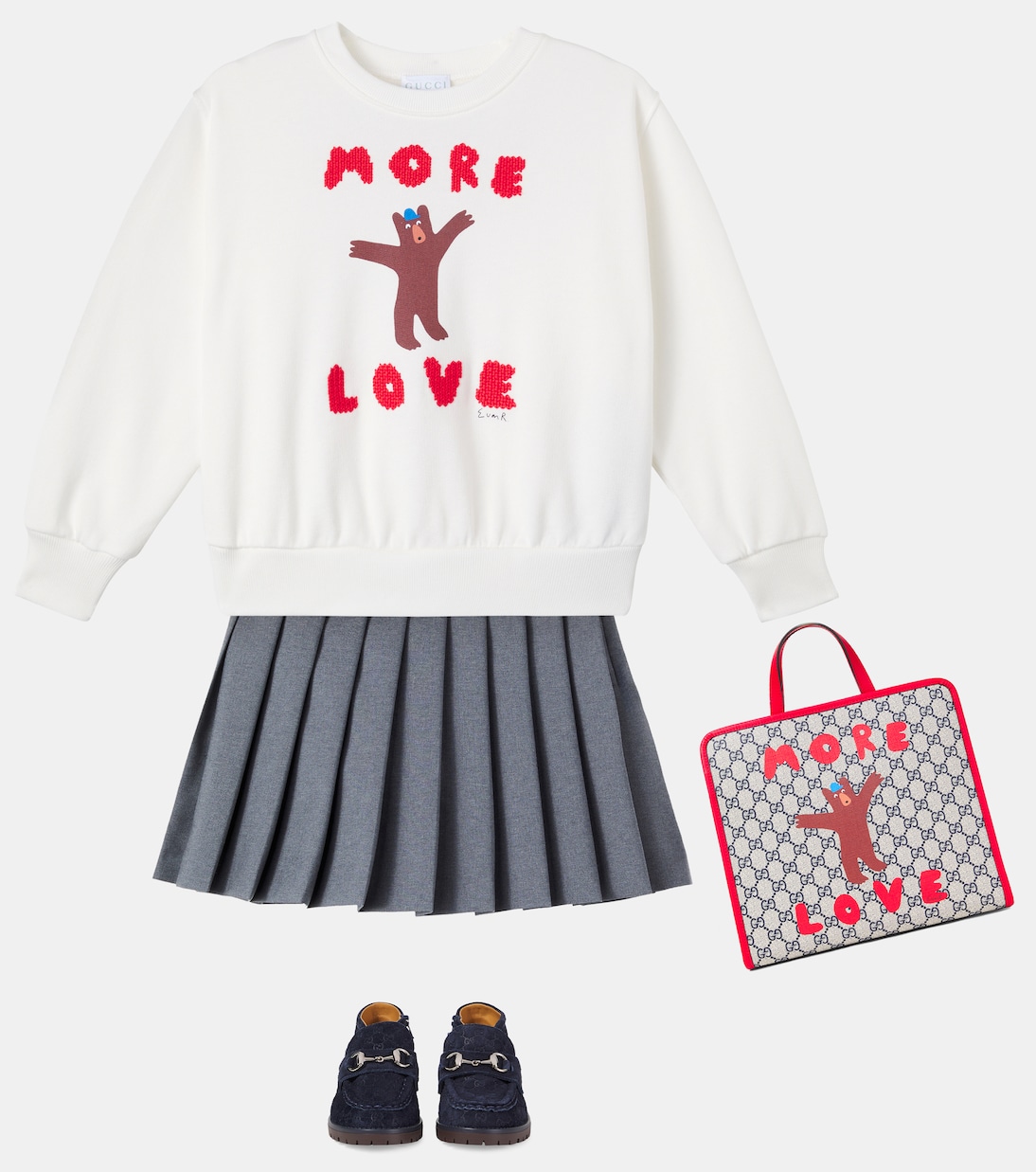 X Euan Roberts – Sweat-shirt brodé en coton | Gucci Kids