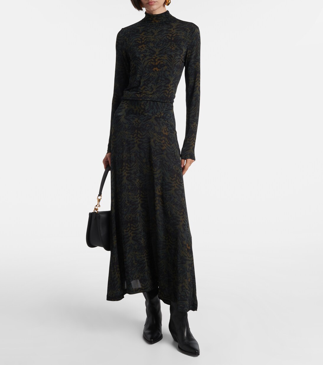 Paola printed jersey maxi skirt | Ulla Johnson