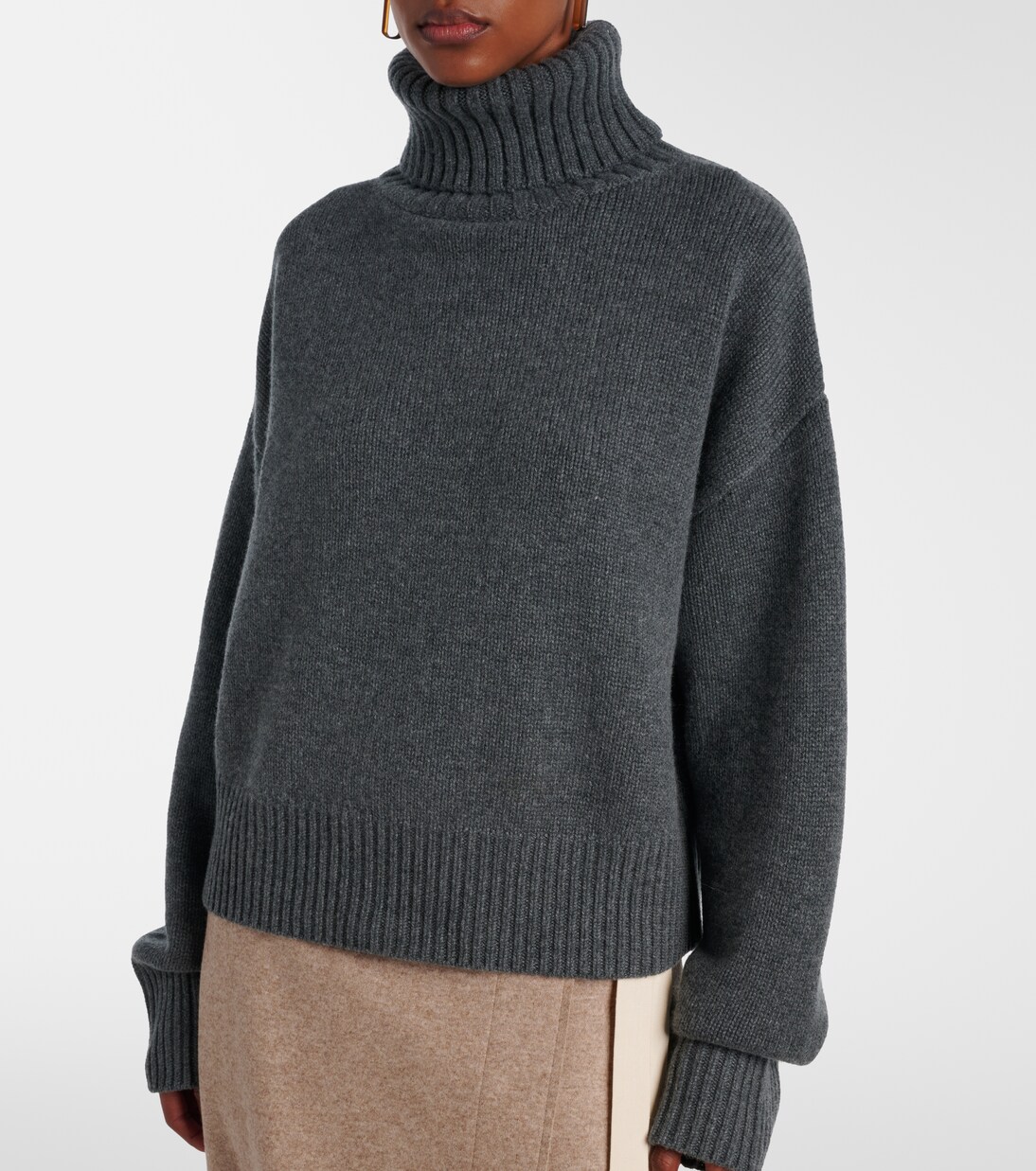 Jersey de cuello alto N° 434 Crop Xtra | Extreme Cashmere
