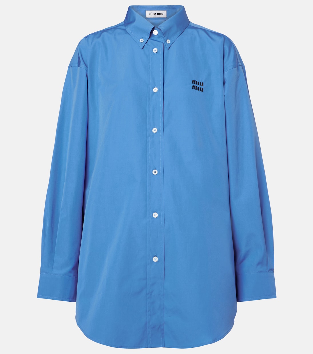 Cotton poplin shirt | Miu Miu