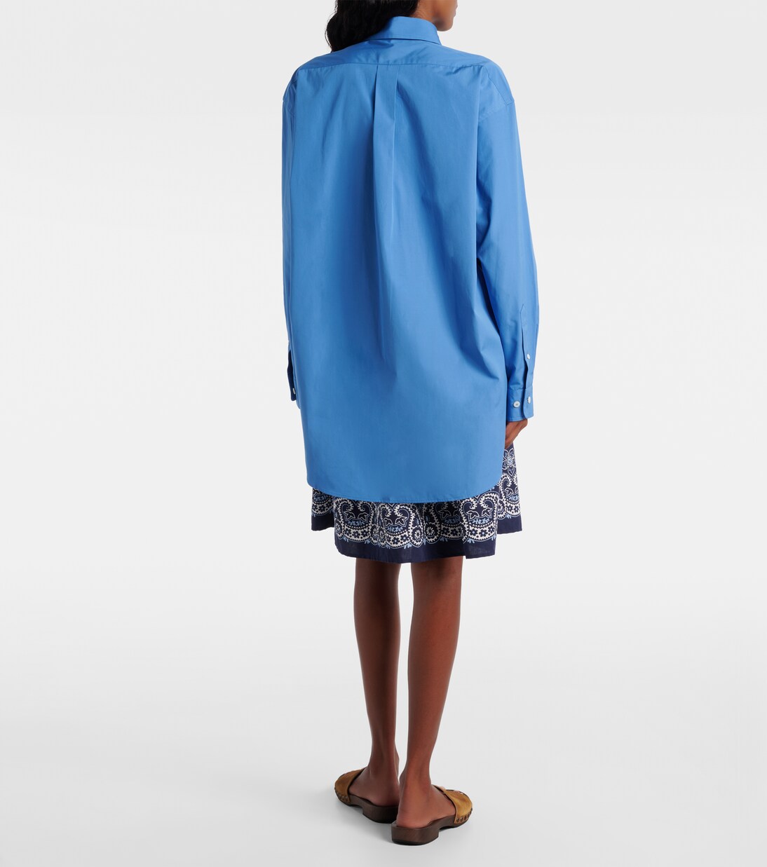 Cotton poplin shirt | Miu Miu