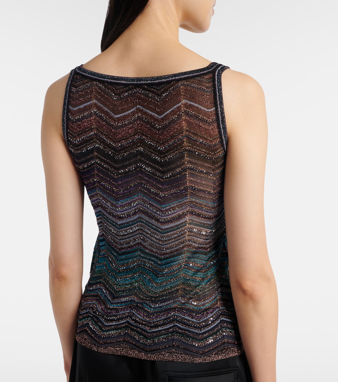 Top Zig Zag aus Lamé | Missoni
