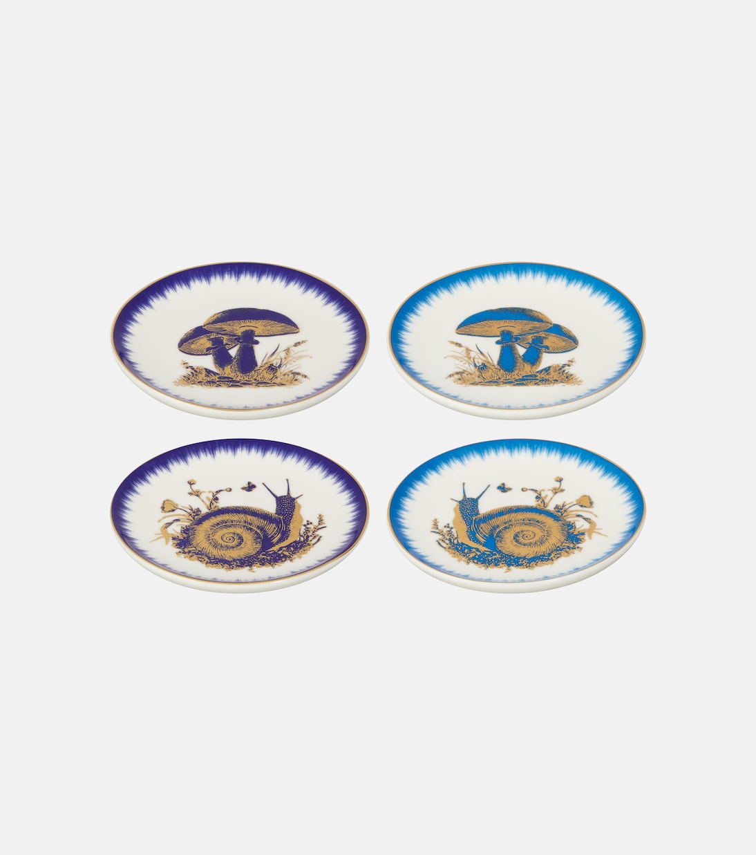 Set de 4 dessous de verre Botanist en porcelaine | Jonathan Adler