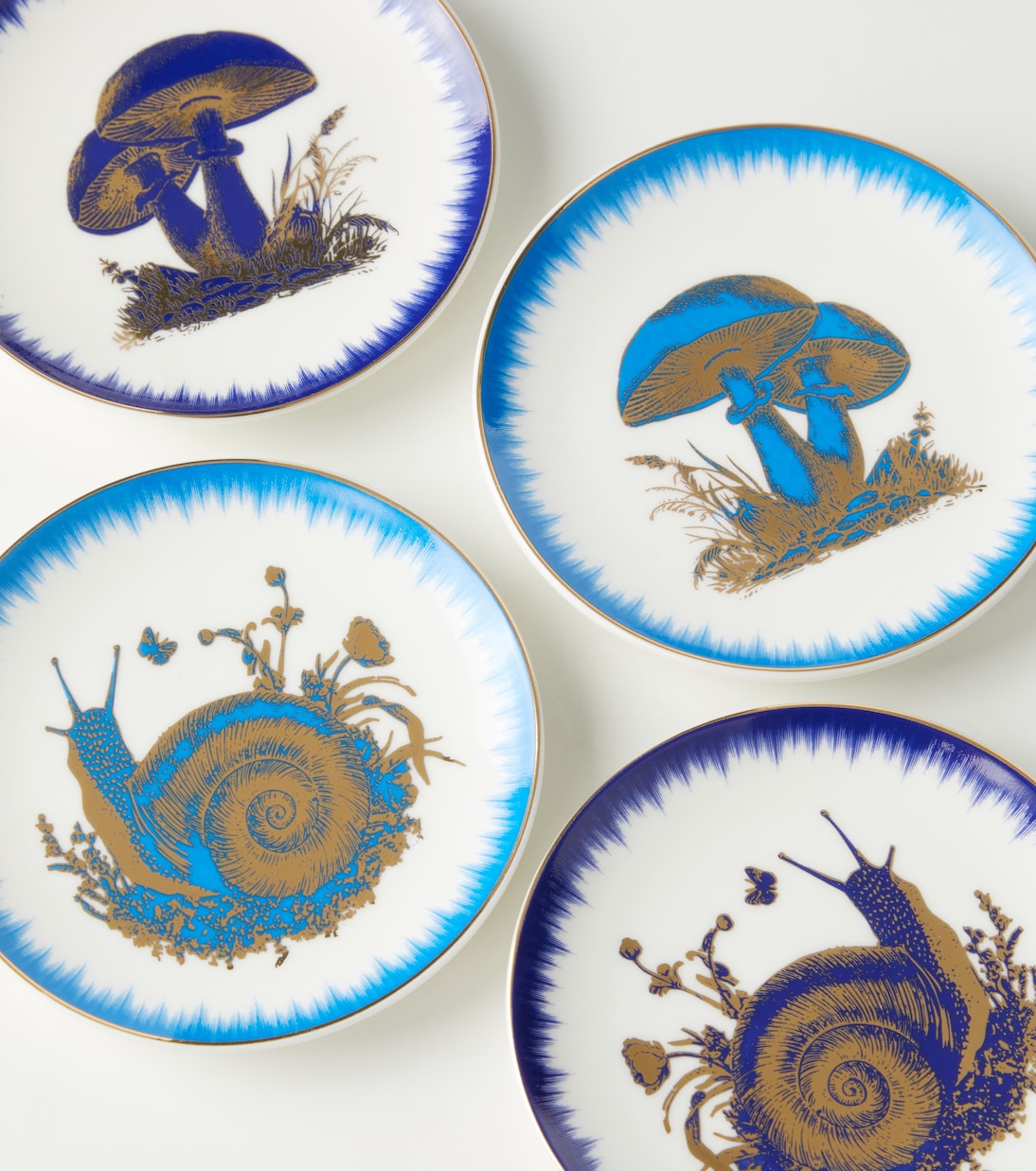 Set de 4 dessous de verre Botanist en porcelaine | Jonathan Adler