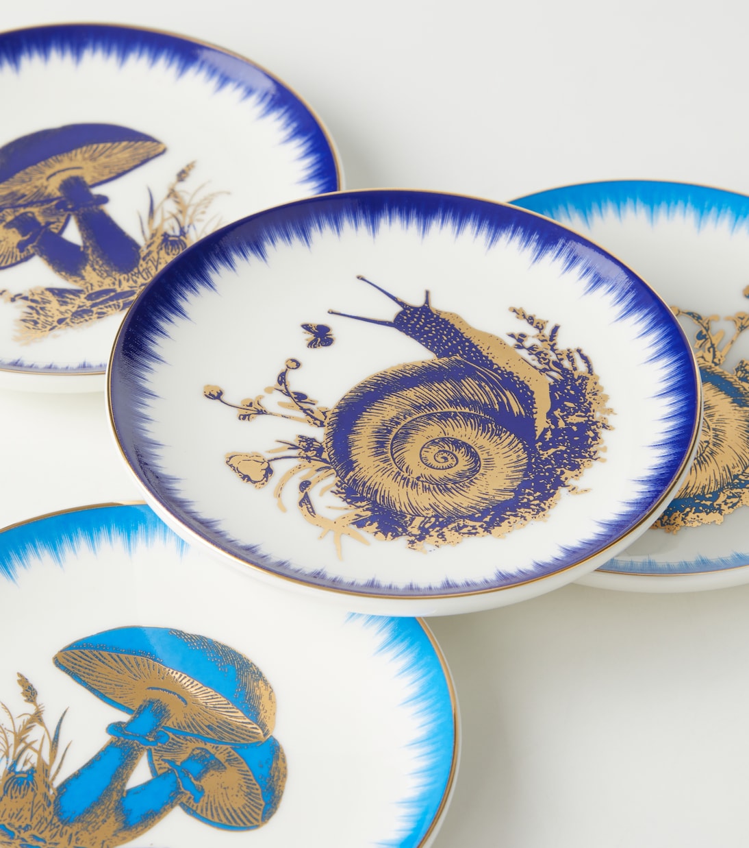 Set de 4 dessous de verre Botanist en porcelaine | Jonathan Adler