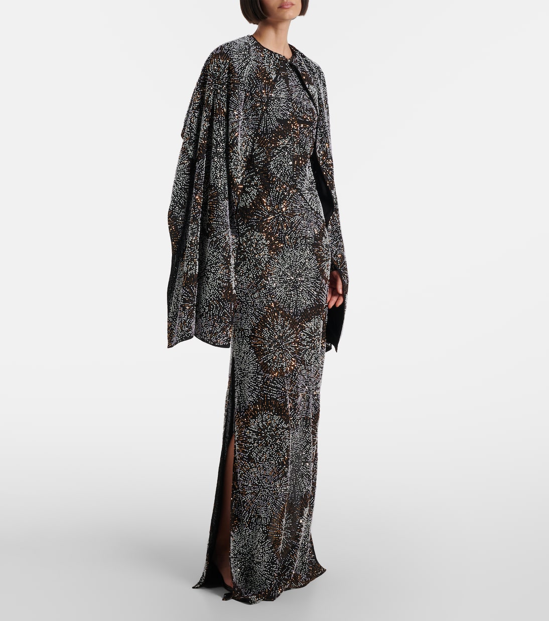 Embellished caped gown | Rabanne