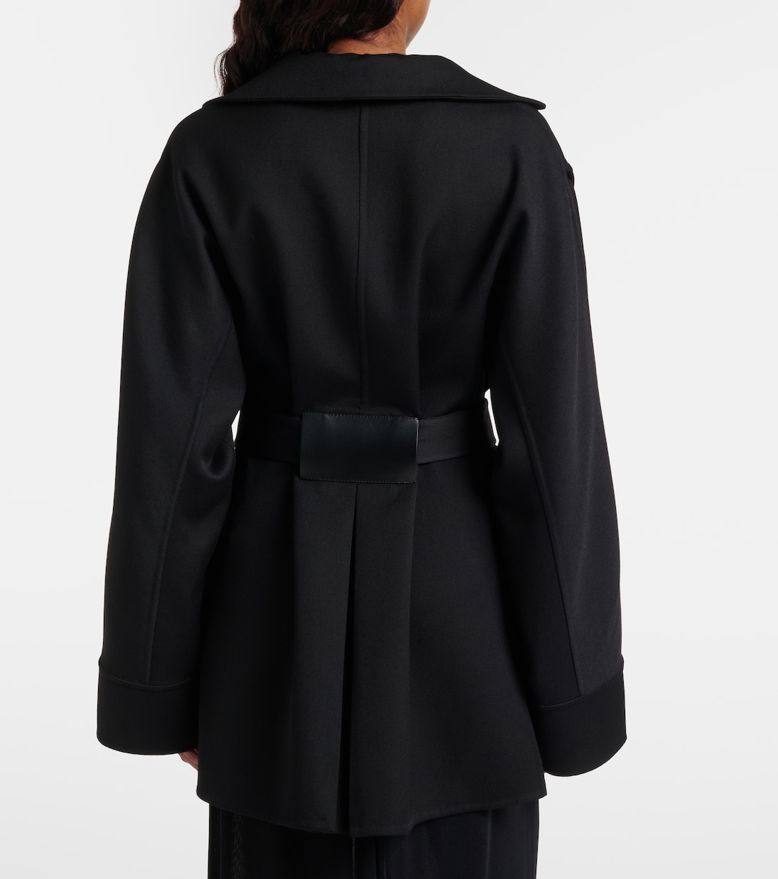 Jacke aus Schurwolle mit Leder | Alaïa