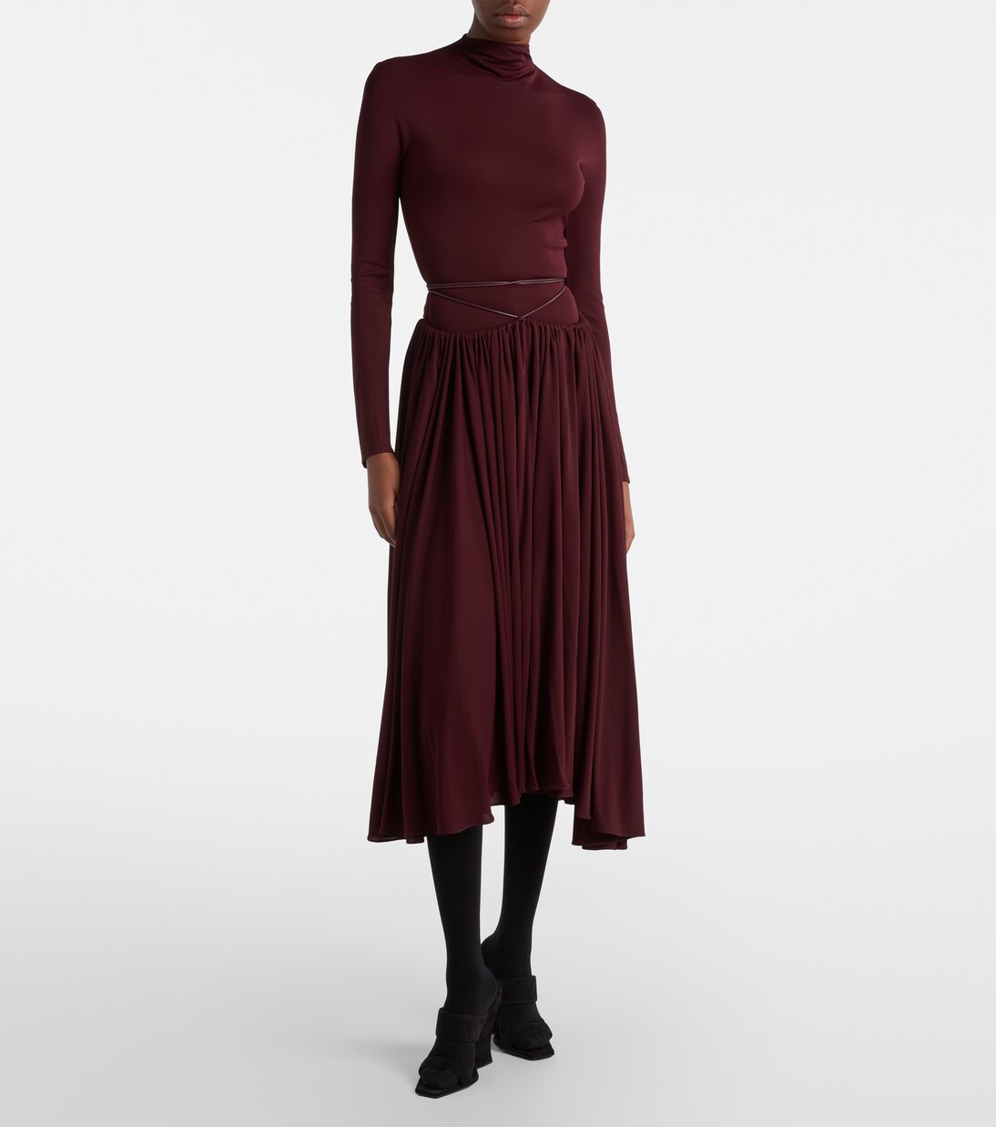 Gathered midi dress | Alaïa