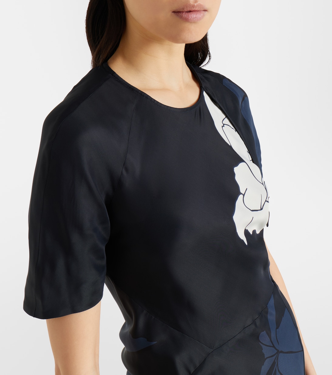 Floral midi dress | Victoria Beckham