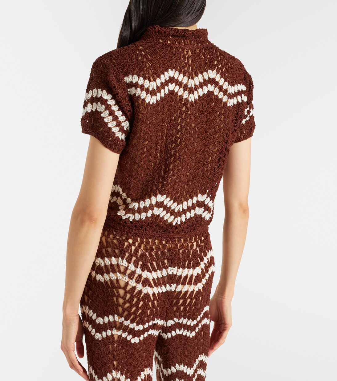 Cropped-Top aus Häkelstrick | Anna Kosturova