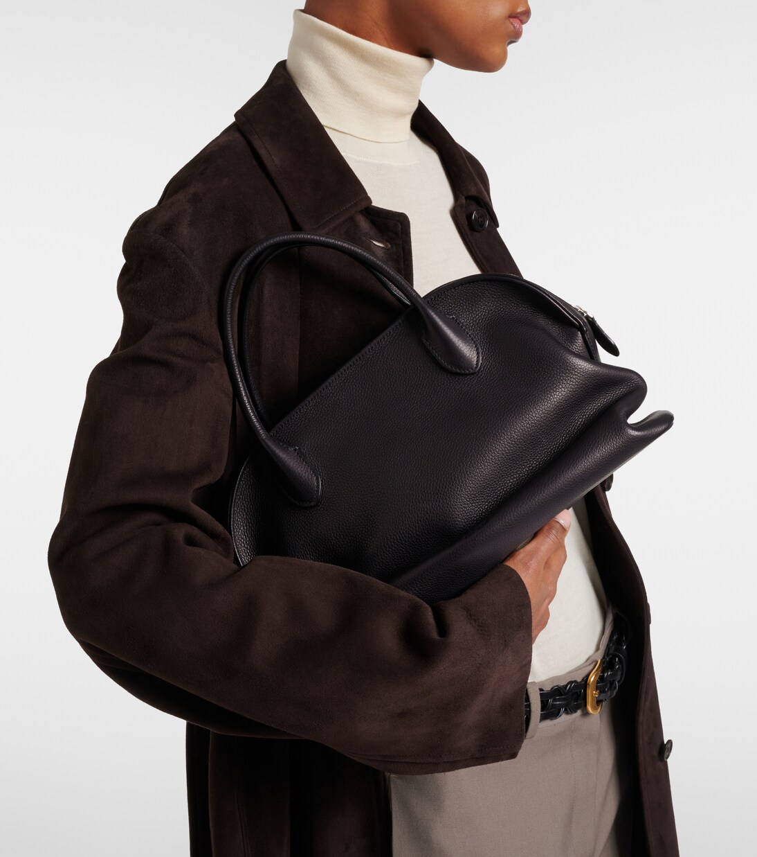 Agnes 12 leather tote bag | The Row