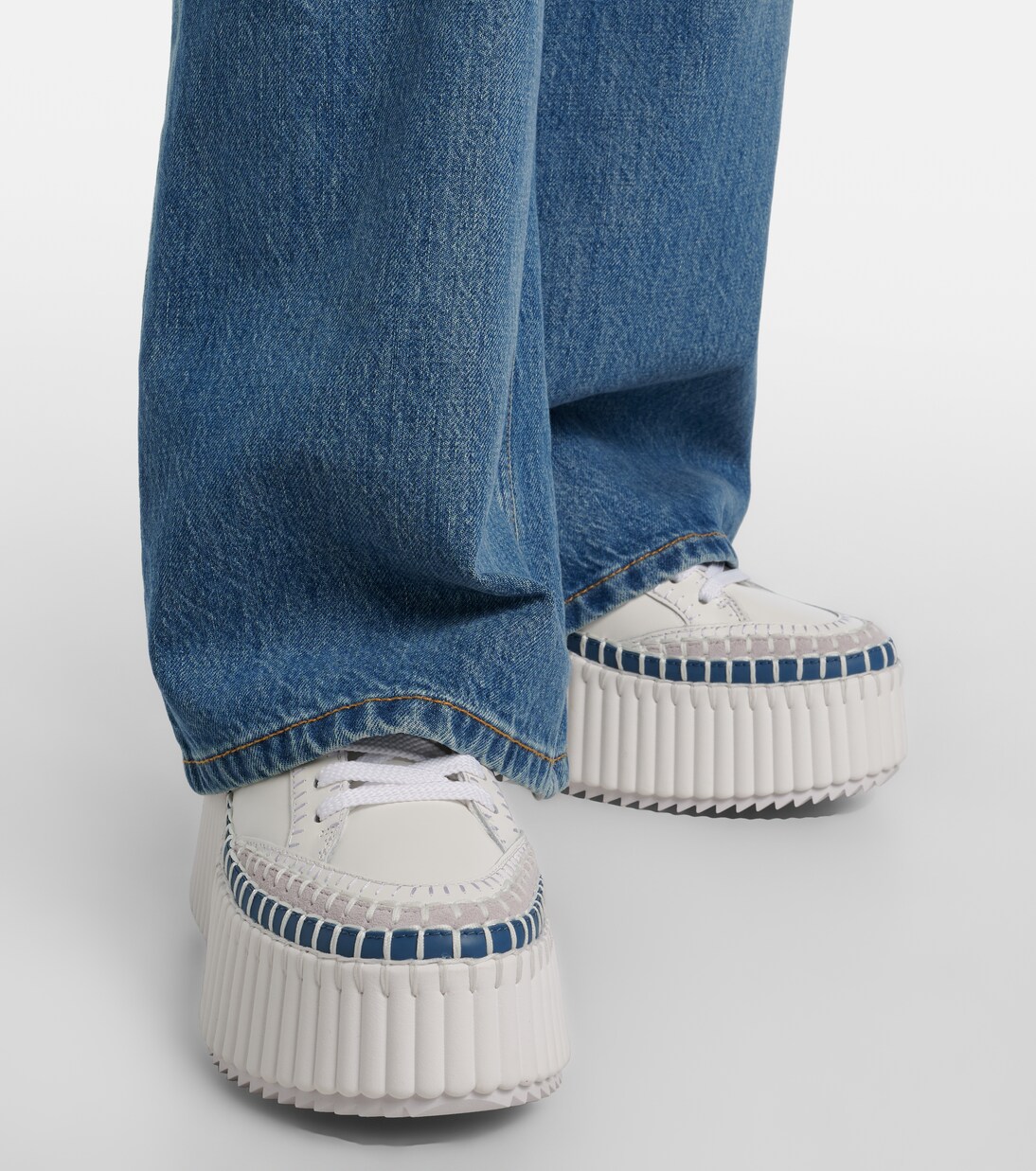 Plateau-Sneakers Nama aus Leder | Chloé