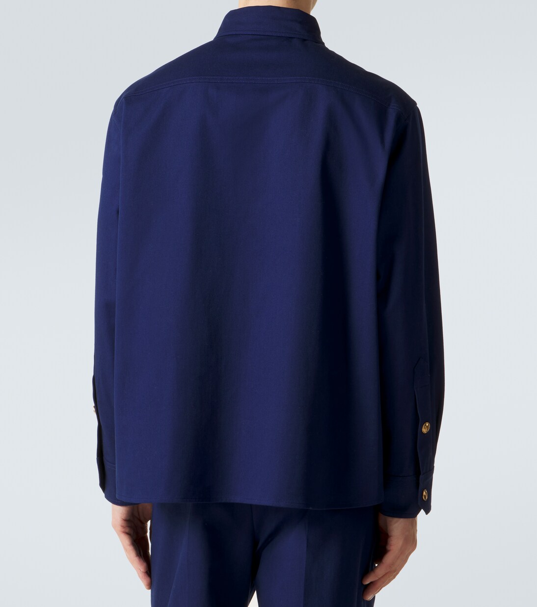 VGold cotton gabardine overshirt | Valentino