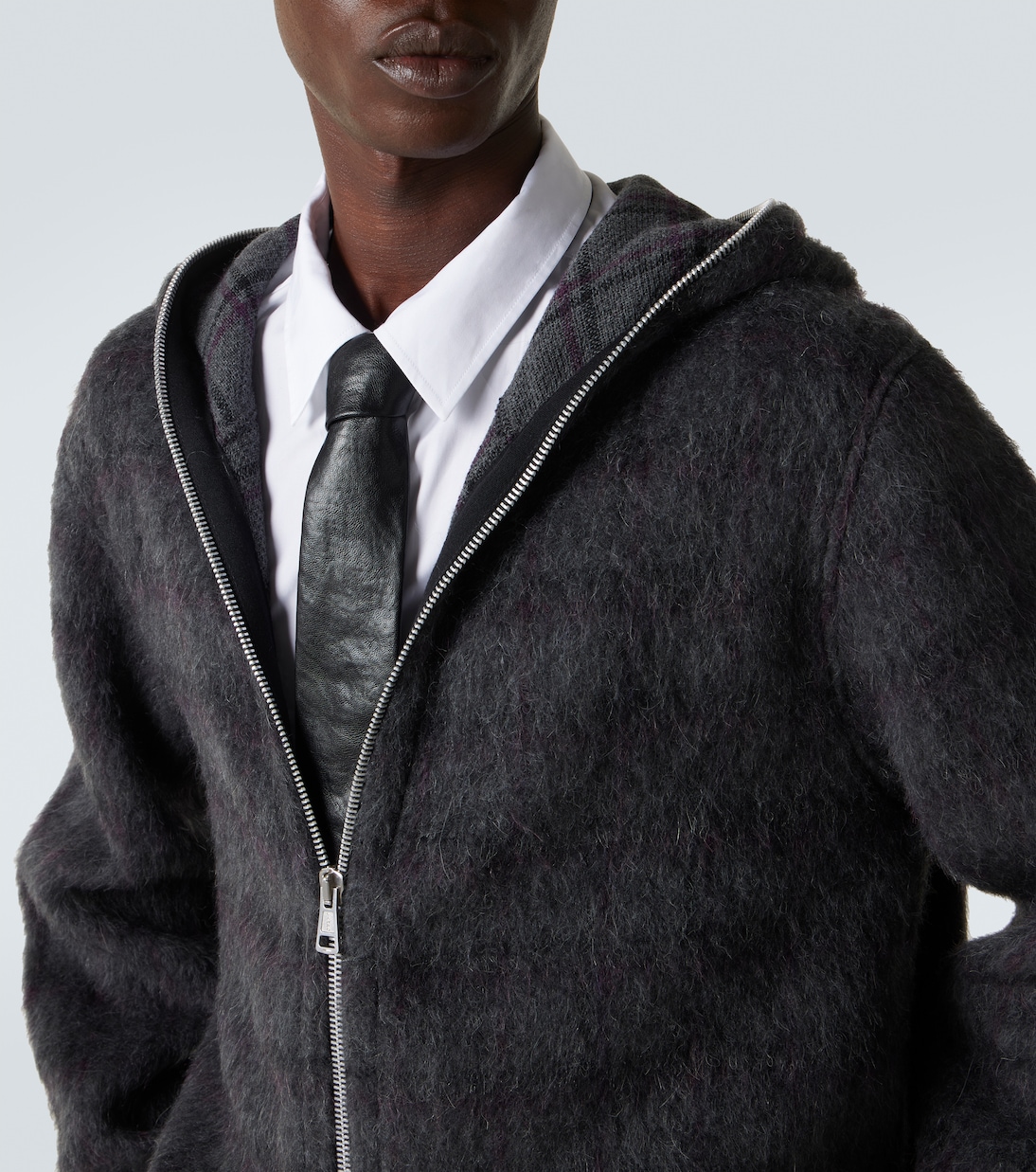 Sweat-shirt à capuche à carreaux | Our Legacy