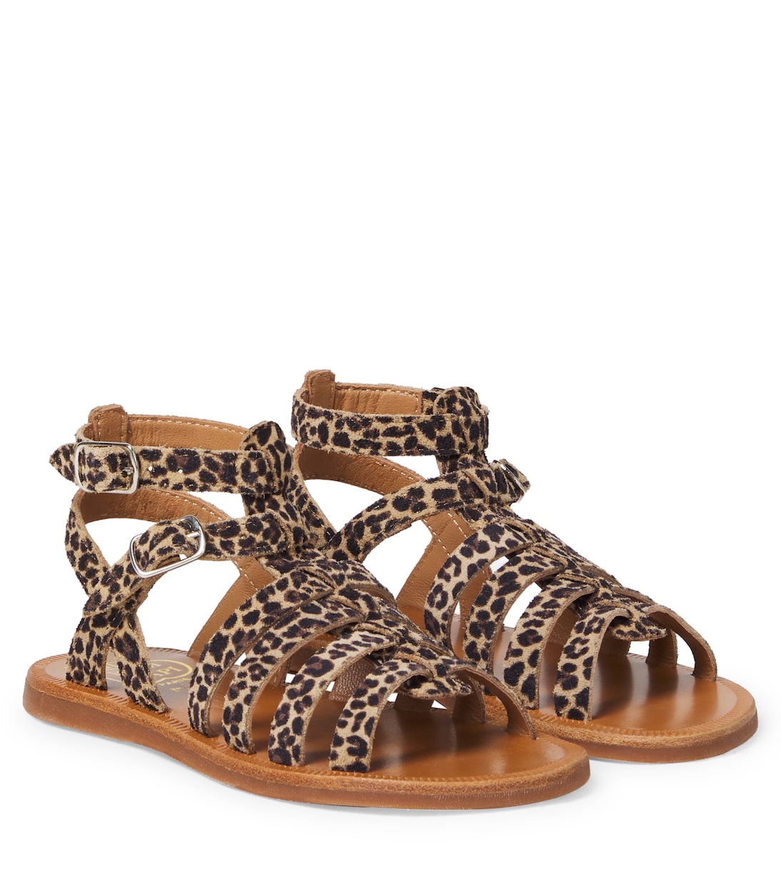 Plagette Gladiator suede sandals | Pom d'Api