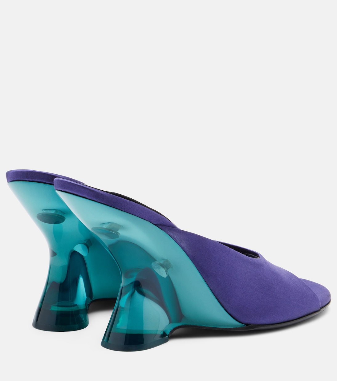 Satin wedge mules | Dries Van Noten
