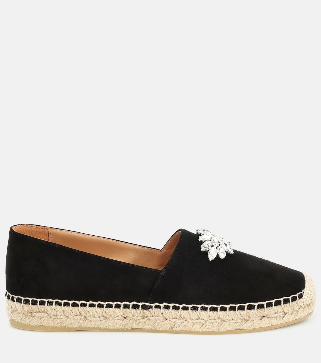 Espadrillas in suede con cristalli | Miu Miu