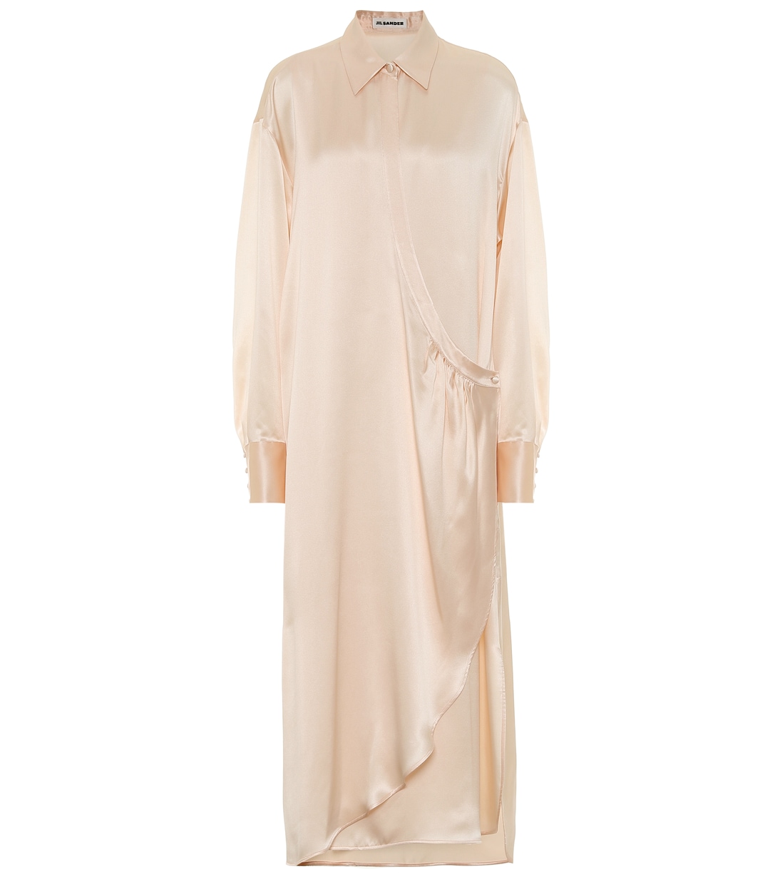 Abito lungo in raso di seta | Jil Sander