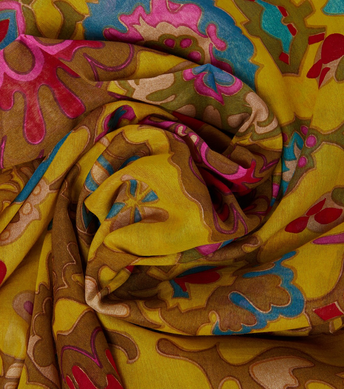 Printed cotton and silk sarong | Valentino