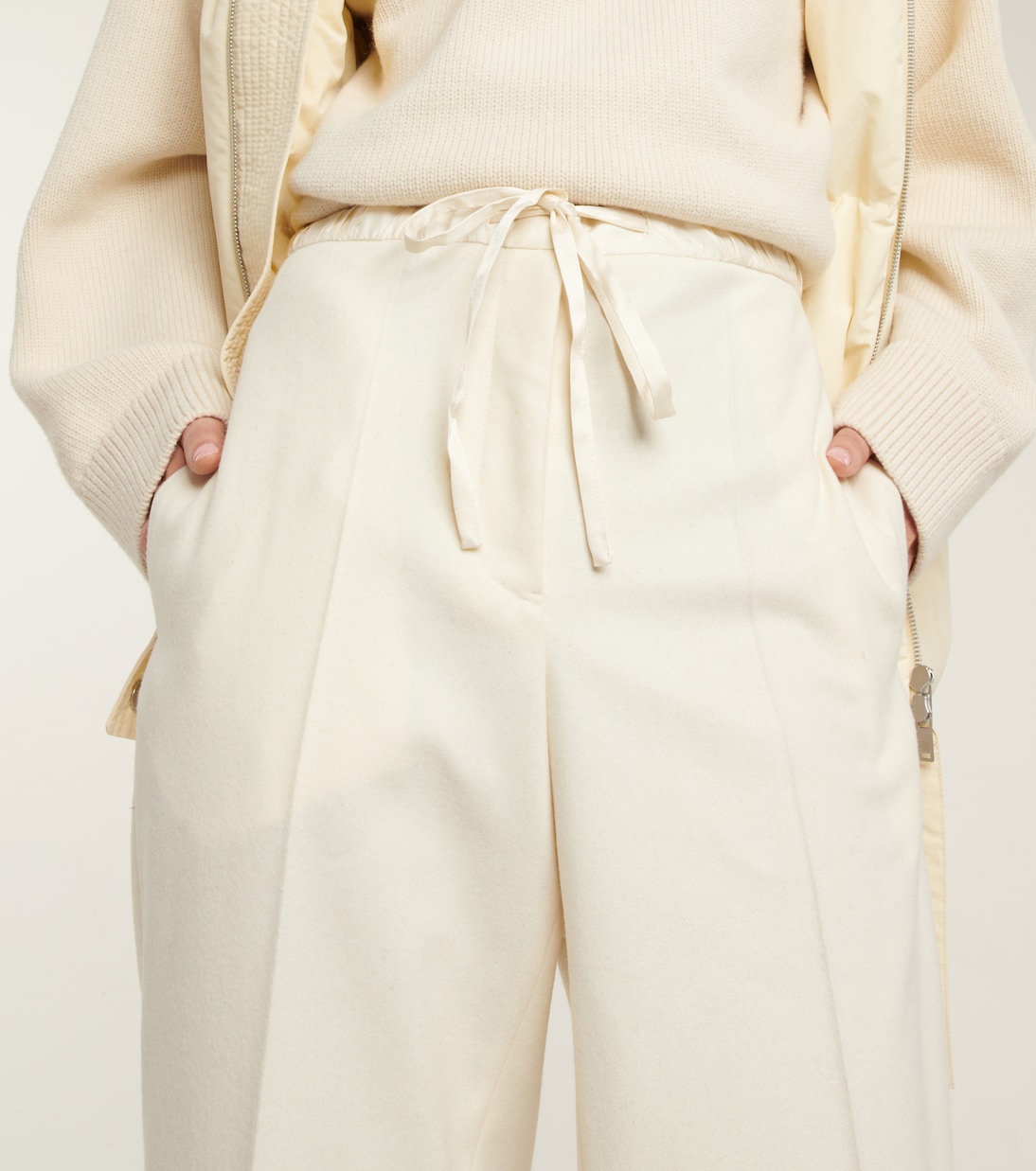 Wool-blend drawstring pants | Jil Sander