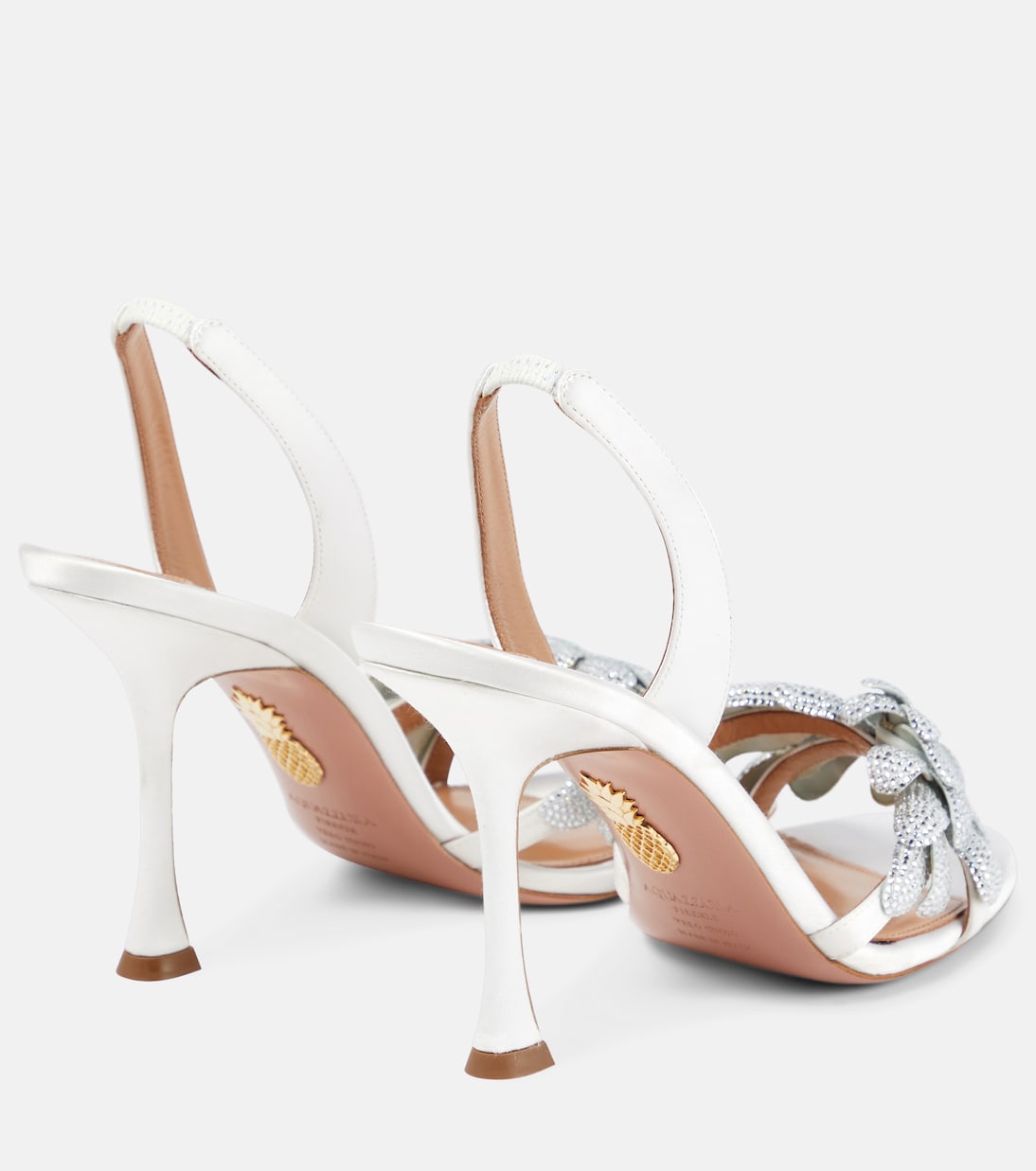 Galactic Flower 95 embellished sandals | Aquazzura