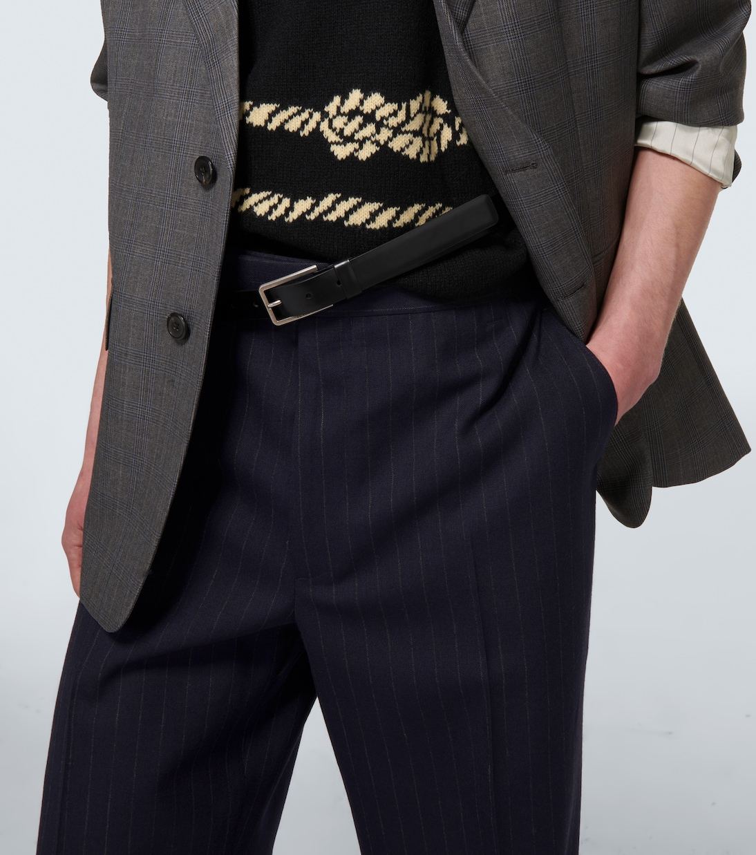 Pinstriped wool pants | Prada