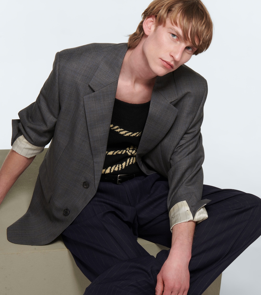 Pinstriped wool pants | Prada
