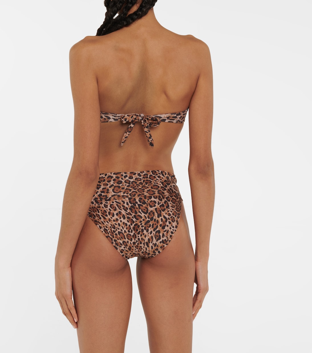 Ancona printed bandeau bikini top | Melissa Odabash